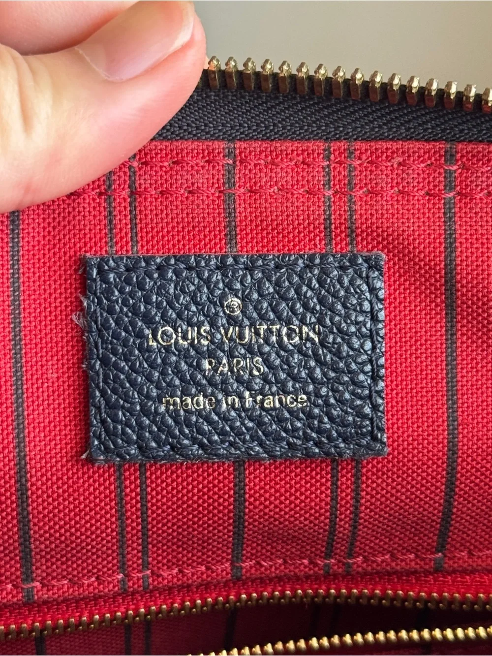 Louis Vuitton Speedy 25 Empreinte Navy Bleu  Crossbody Satchel